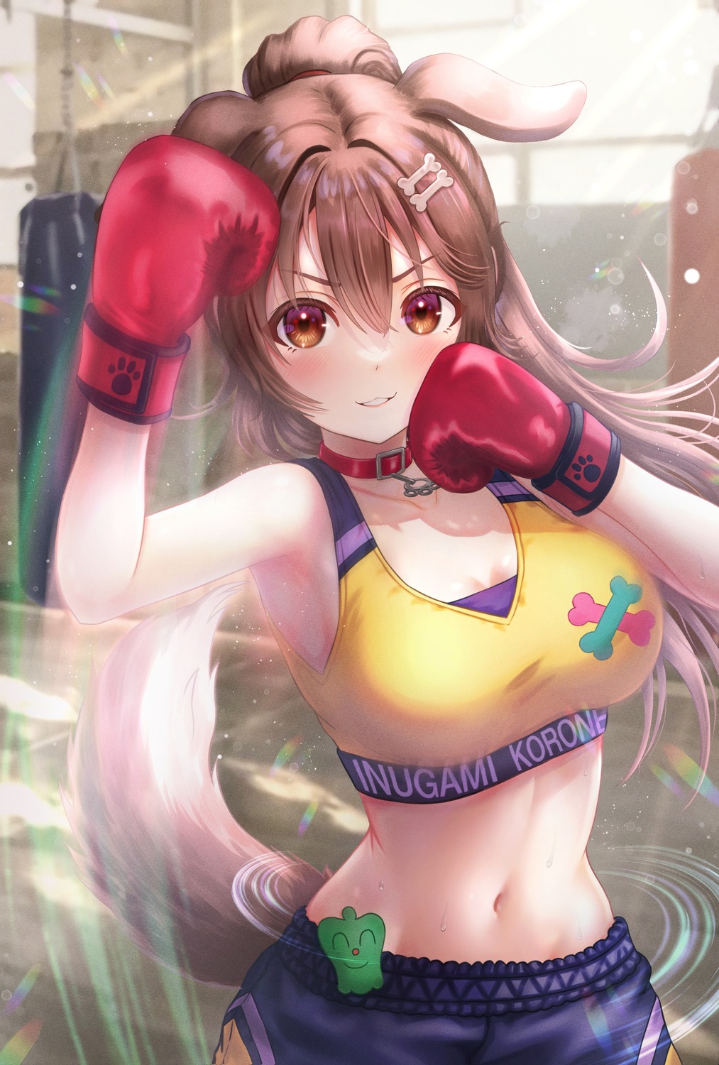 animal_ears, hololive, hololive_gamers, inugami_korone, inumimi, tail, wajuniorbox