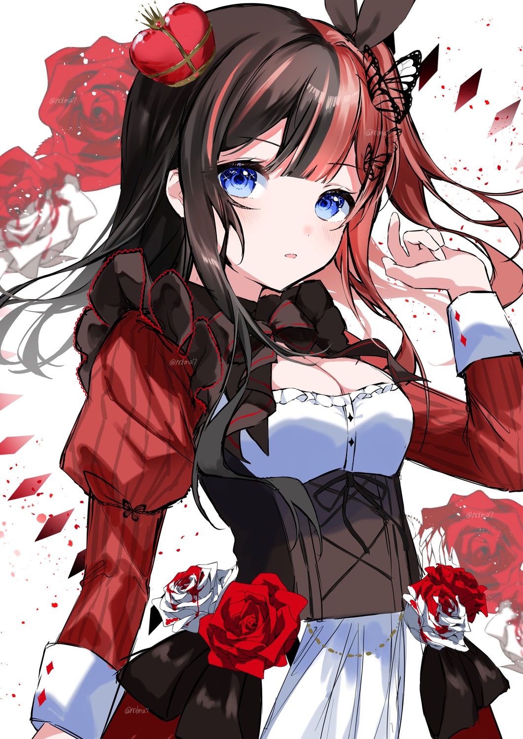 cleavage, dress, lolita_fashion, nolma7, sketch