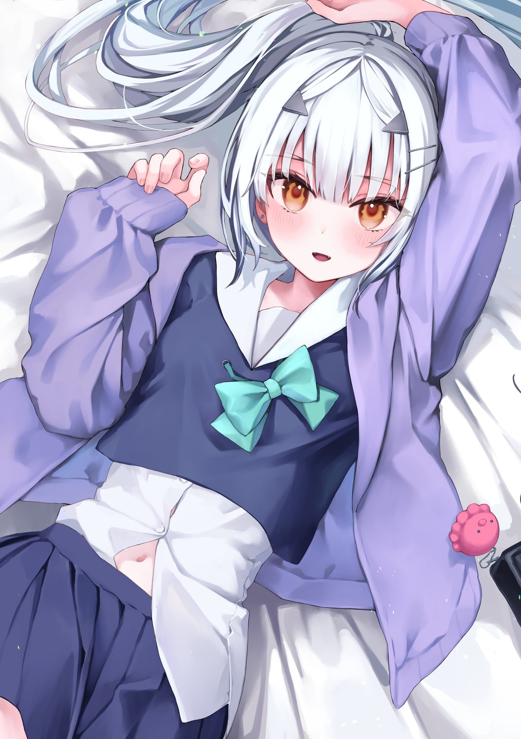 fate/grand_order, melusine_(fate), seifuku, shiroha, sweater