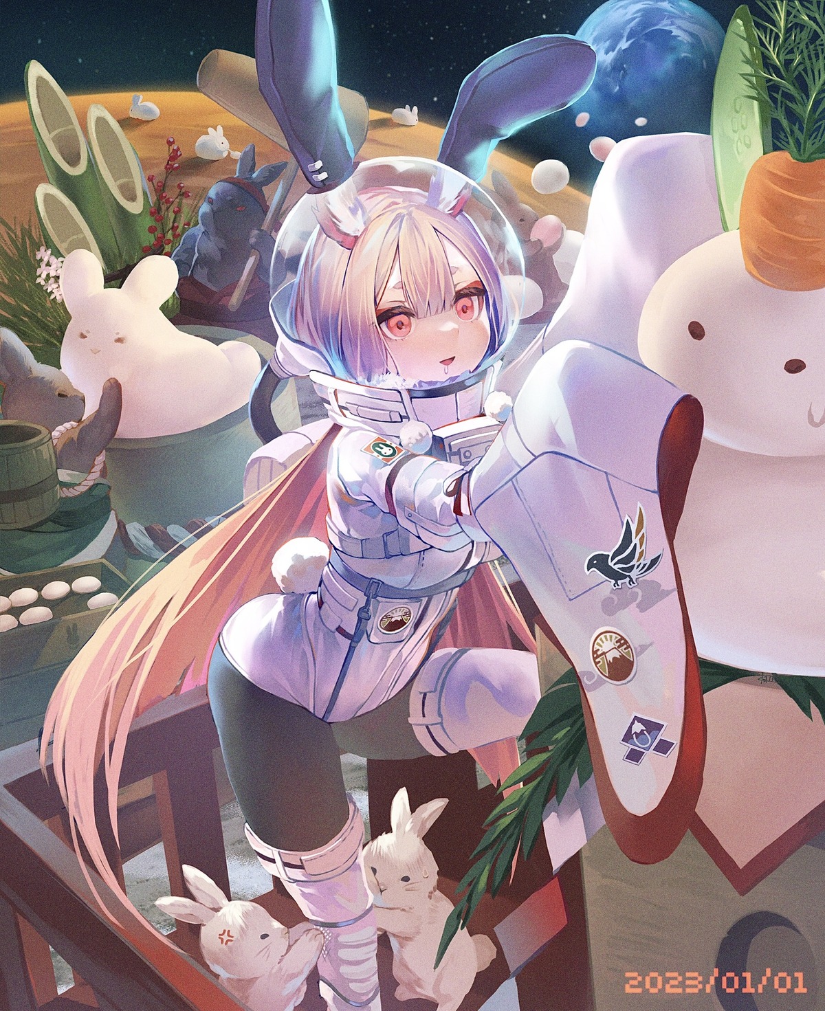 animal_ears, bunny_ears, bunny_girl, kiriyama2109, pantyhose, tail, thighhighs
