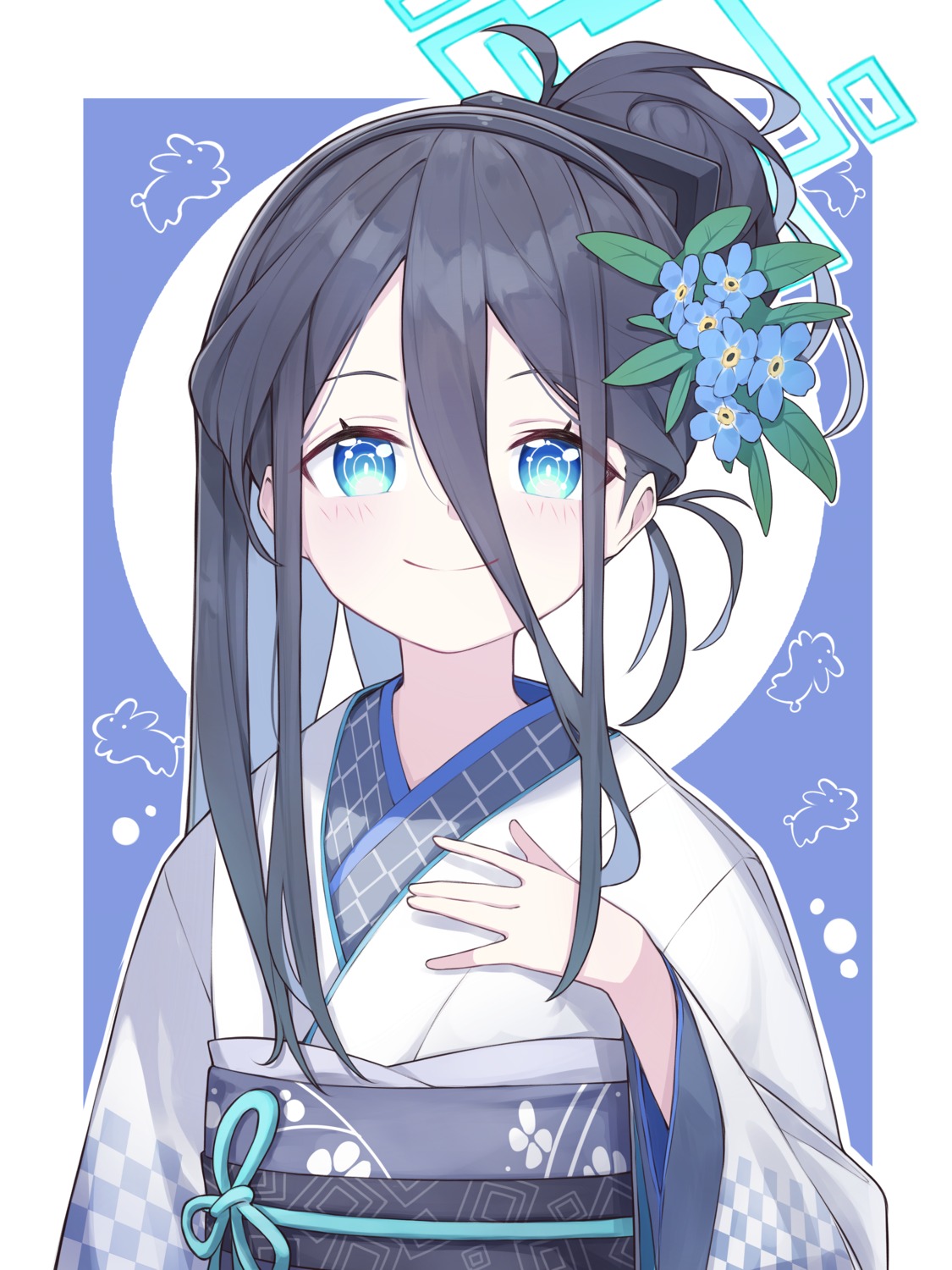 blue_archive, halo, kimono, mmhomm, tendou_aris