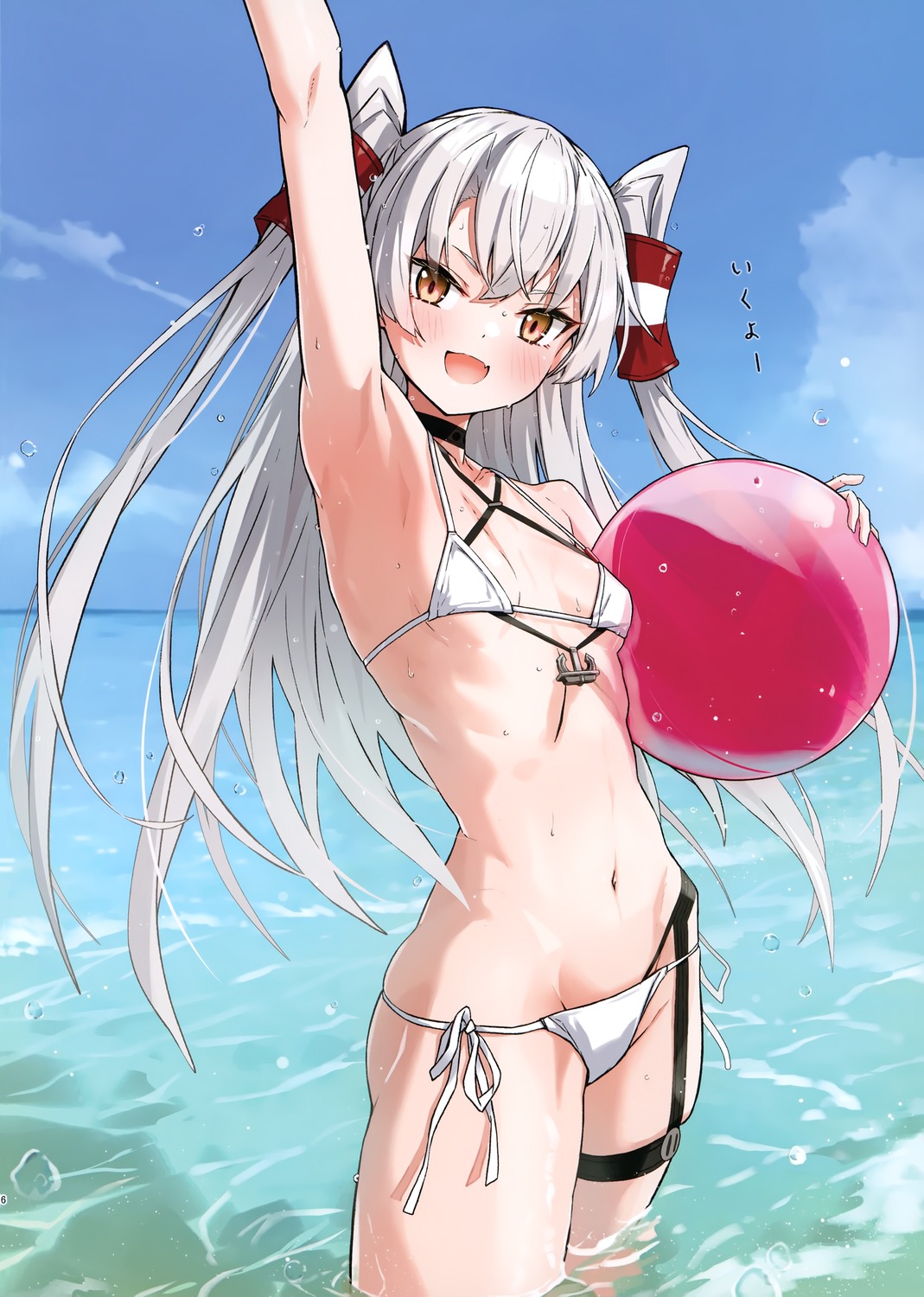amatsukaze_(kancolle), bikini, kantai_collection, swimsuits, takanashi_kei_(hitsujikan)