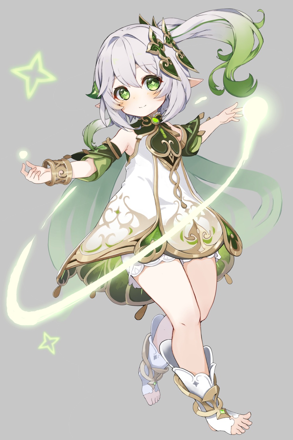 bloomers, dress, genshin_impact, nahida, pointy_ears, zonzu