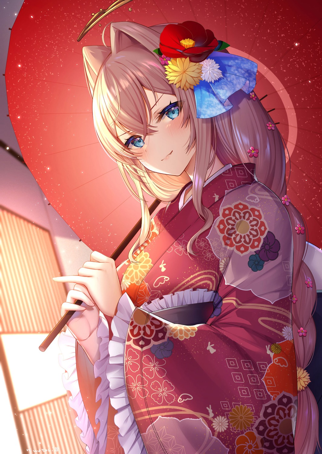 kimono, niwatoryyyyyy, umbrella