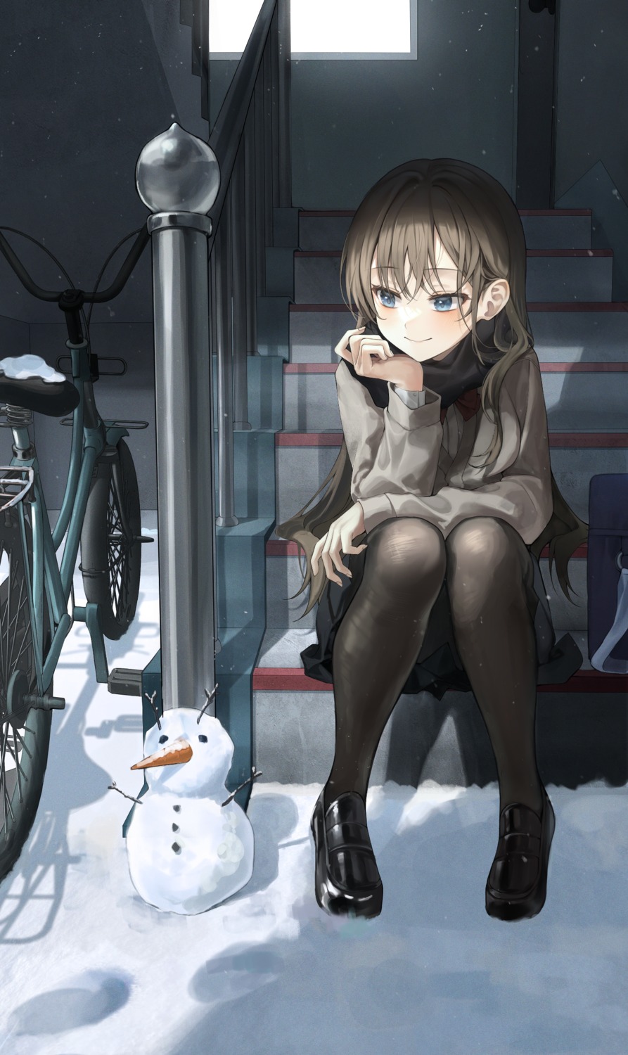 duyu, pantyhose, seifuku, sweater