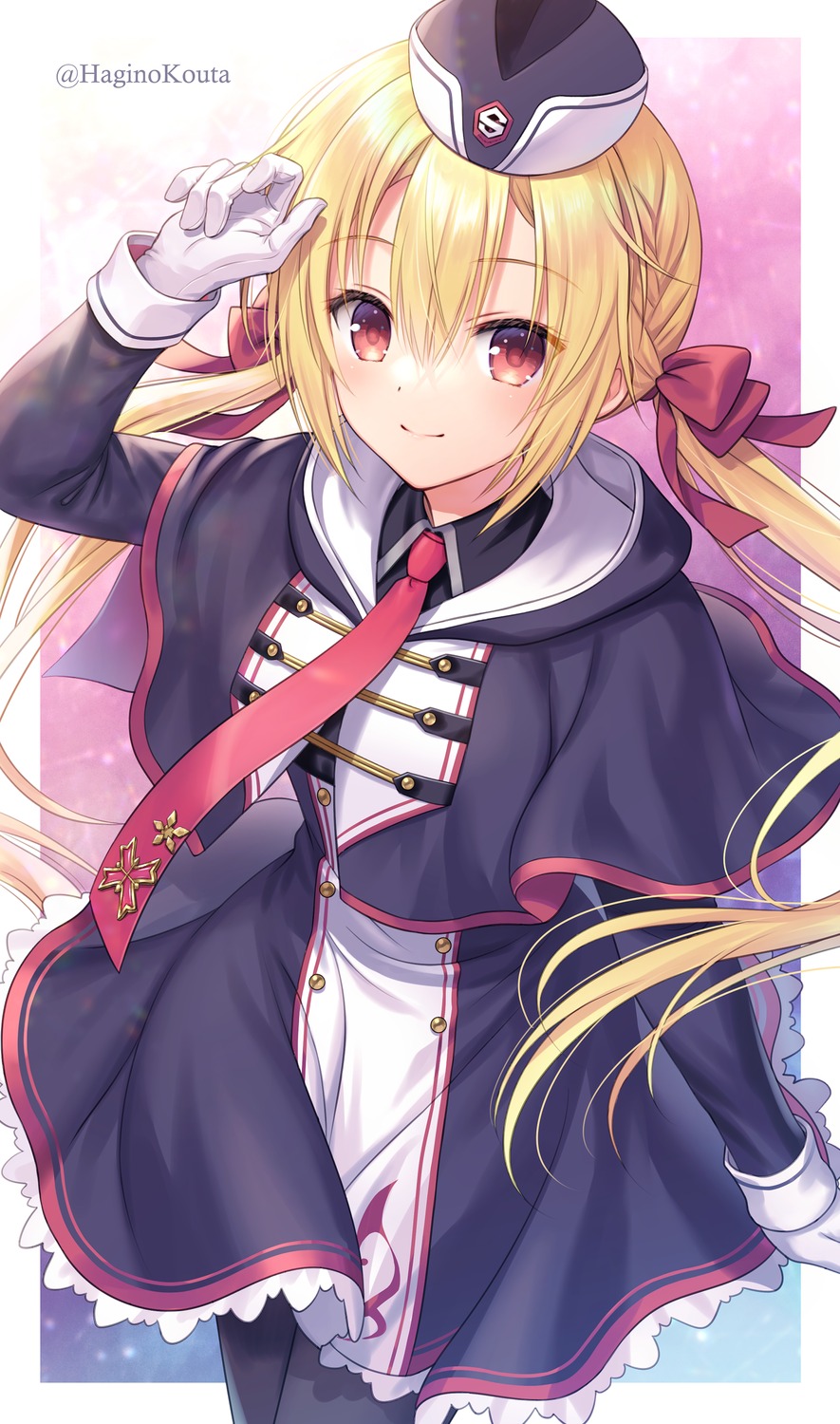 arihara_nanami, hagino_kouta, pantyhose, riddle_joker, uniform
