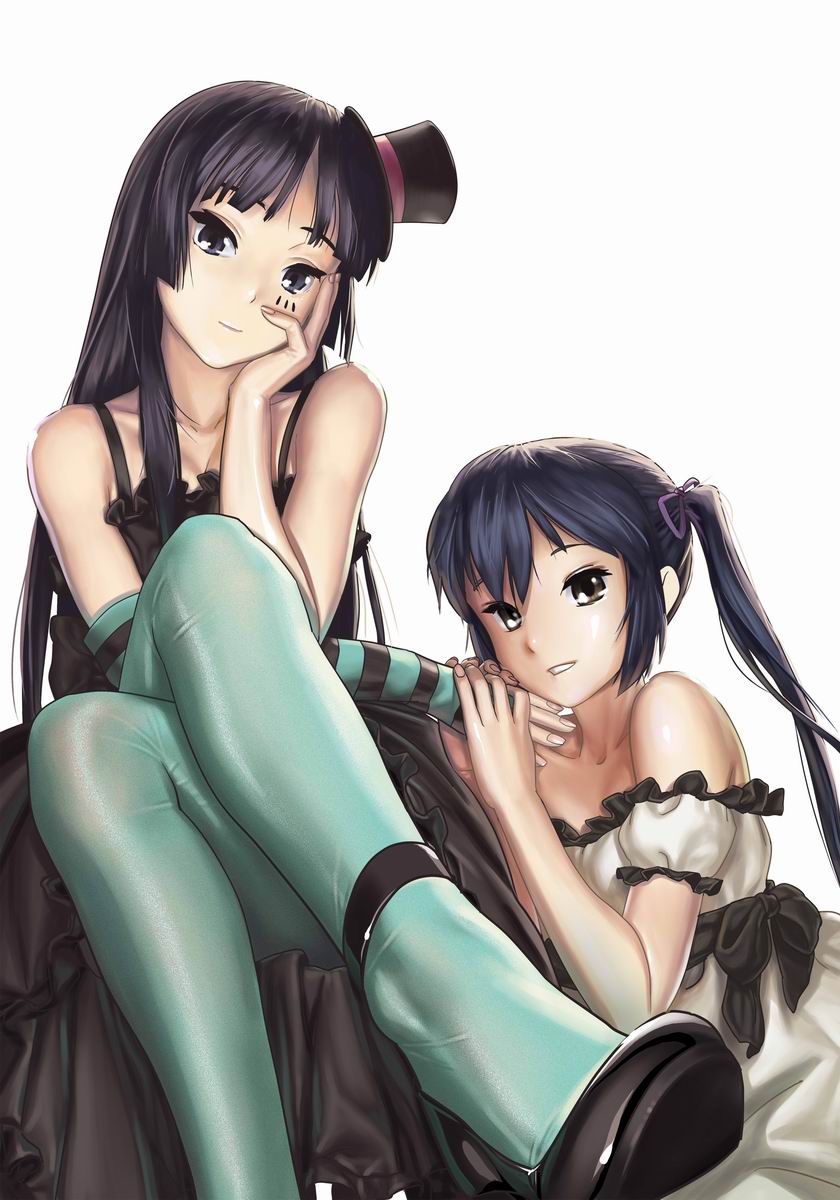 akiyama_mio, geister, k-on!, lolita_fashion, nakano_azusa, pantyhose