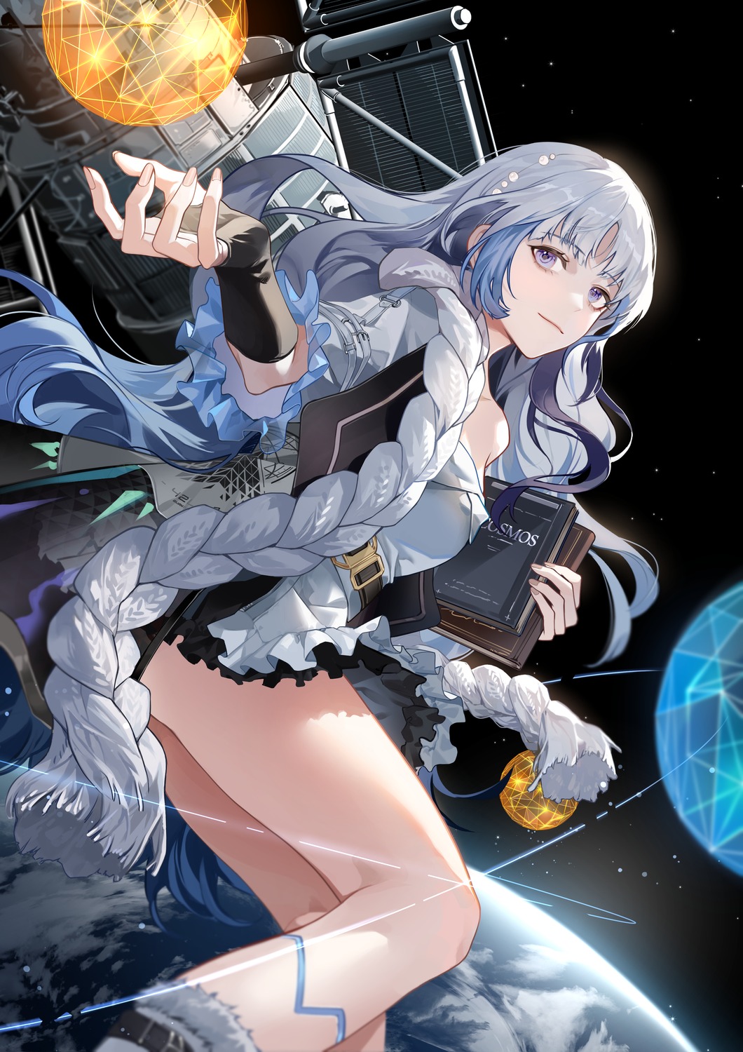 asacp_pic, girls_frontline_neural_cloud, hubble_(neural_cloud), skirt_lift, tattoo