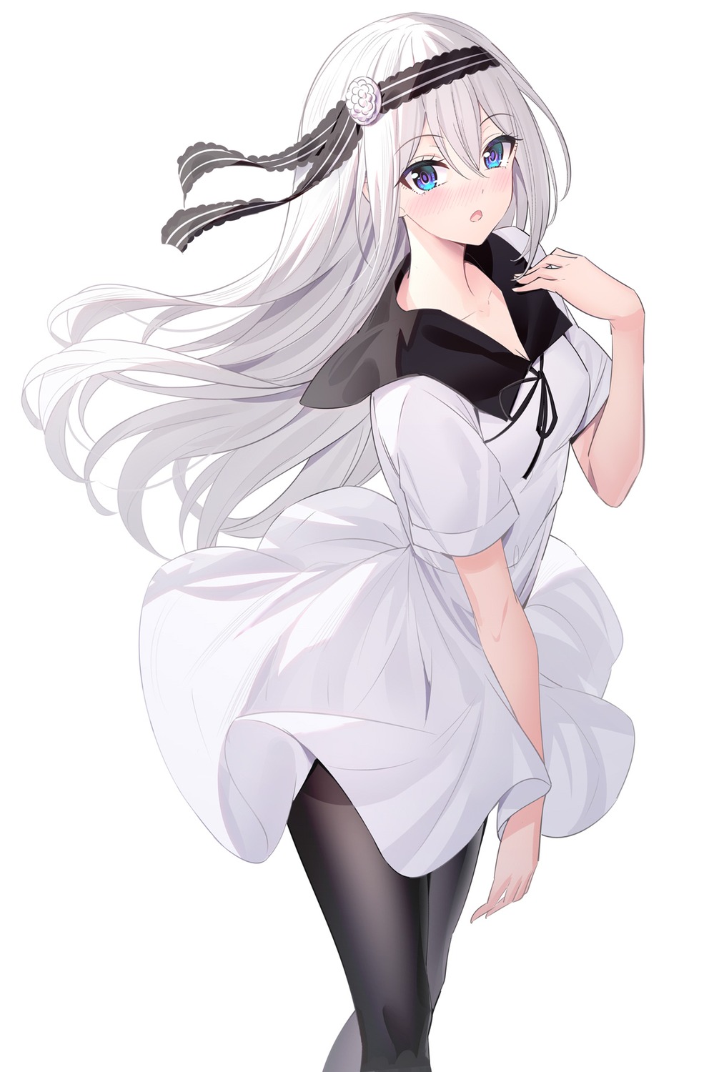 kaguya-sama_wa_kokurasetai_~tensai-tachi_no_renai_zunousen~, pantyhose, ririko_(zhuoyandesailaer), seifuku, shirogane_kei, shirt_lift