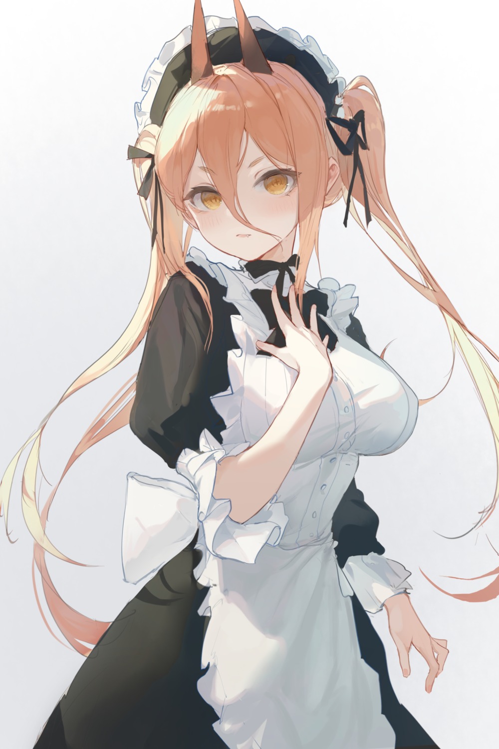 chainsaw_man, horns, maid, power_(chainsaw_man), zombie_ke