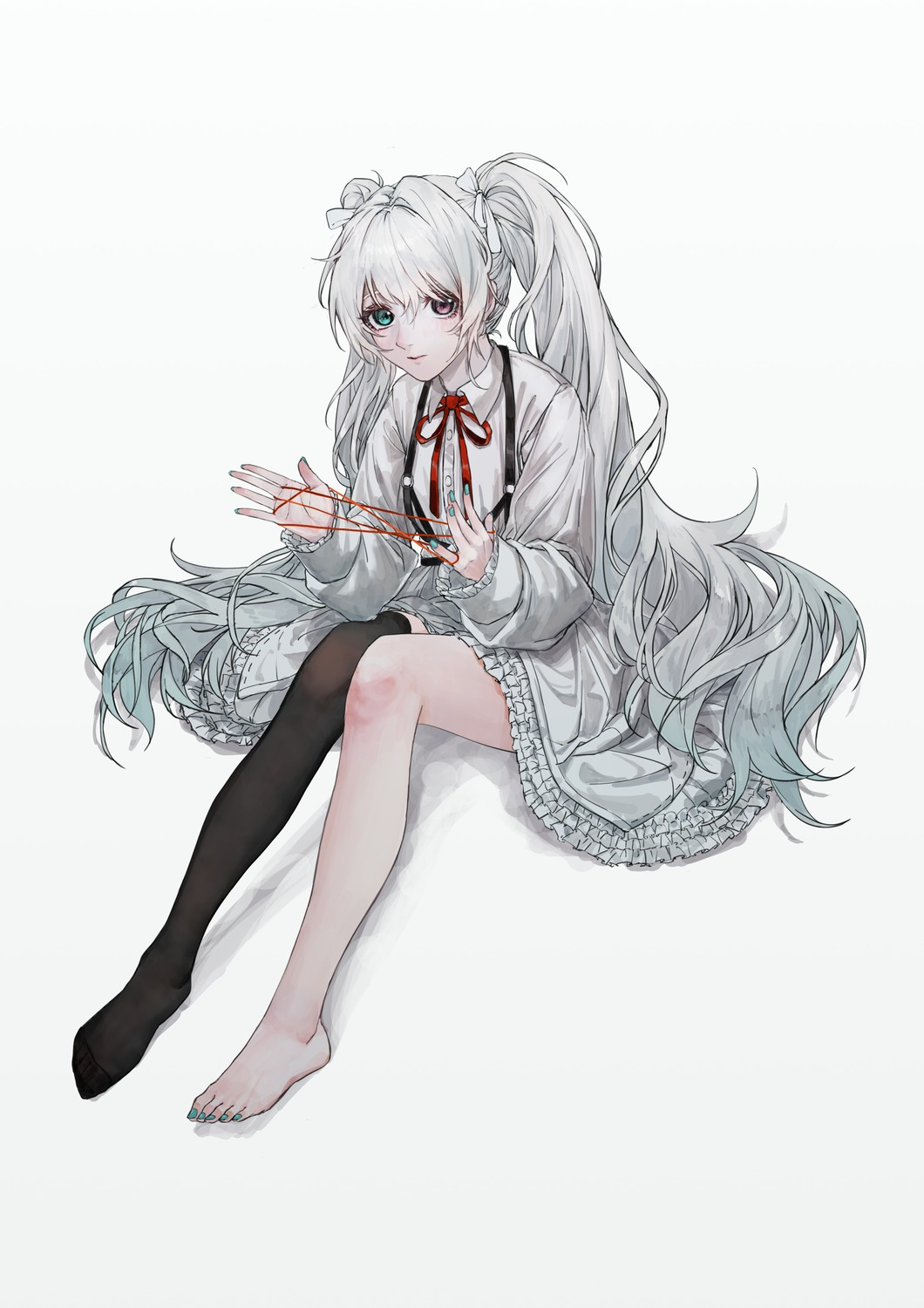 arisu_(wangyunqiu), hatsune_miku, heterochromia, project_sekai, thighhighs, vocaloid