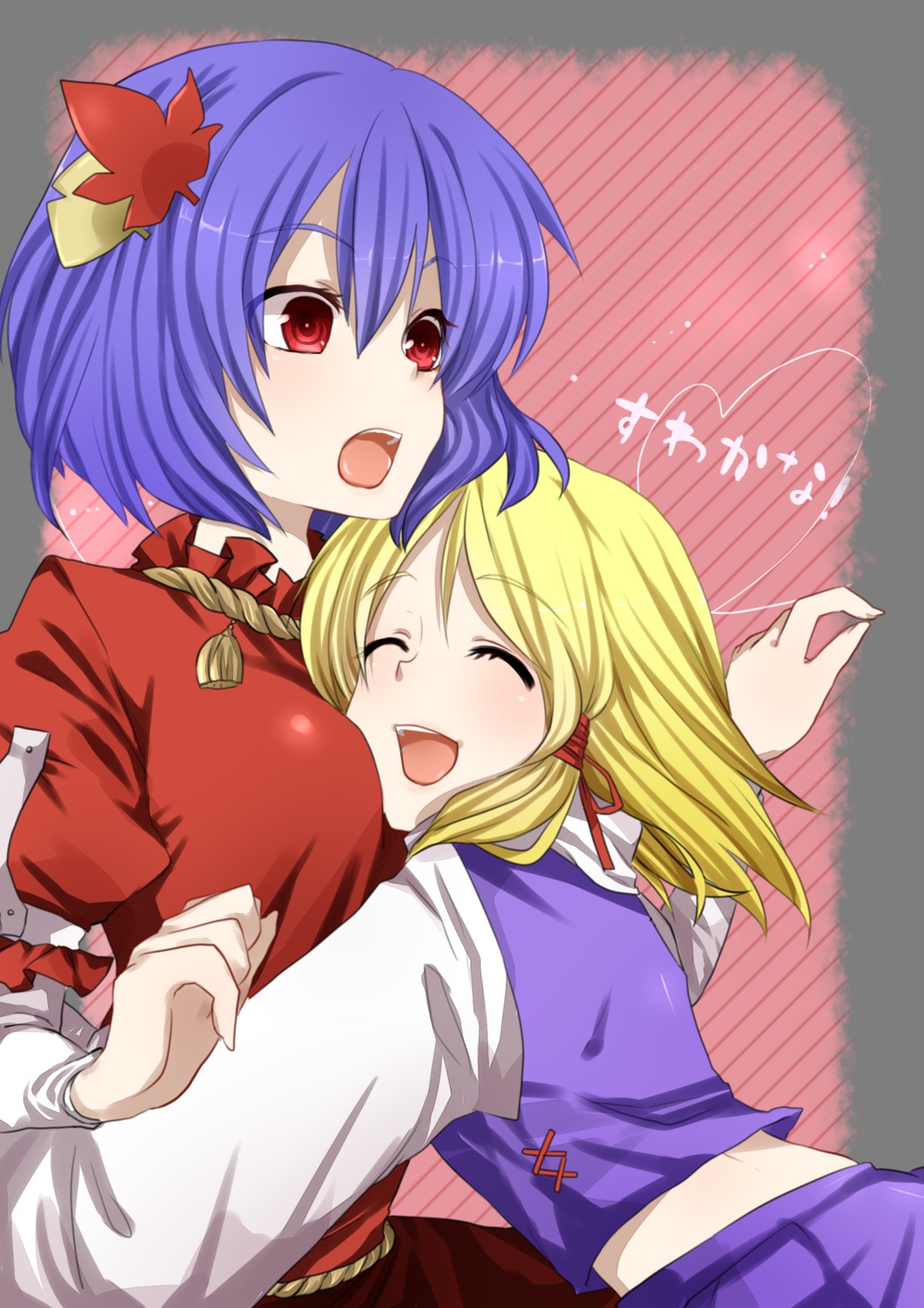 moriya_suwako, tentani, touhou, yasaka_kanako