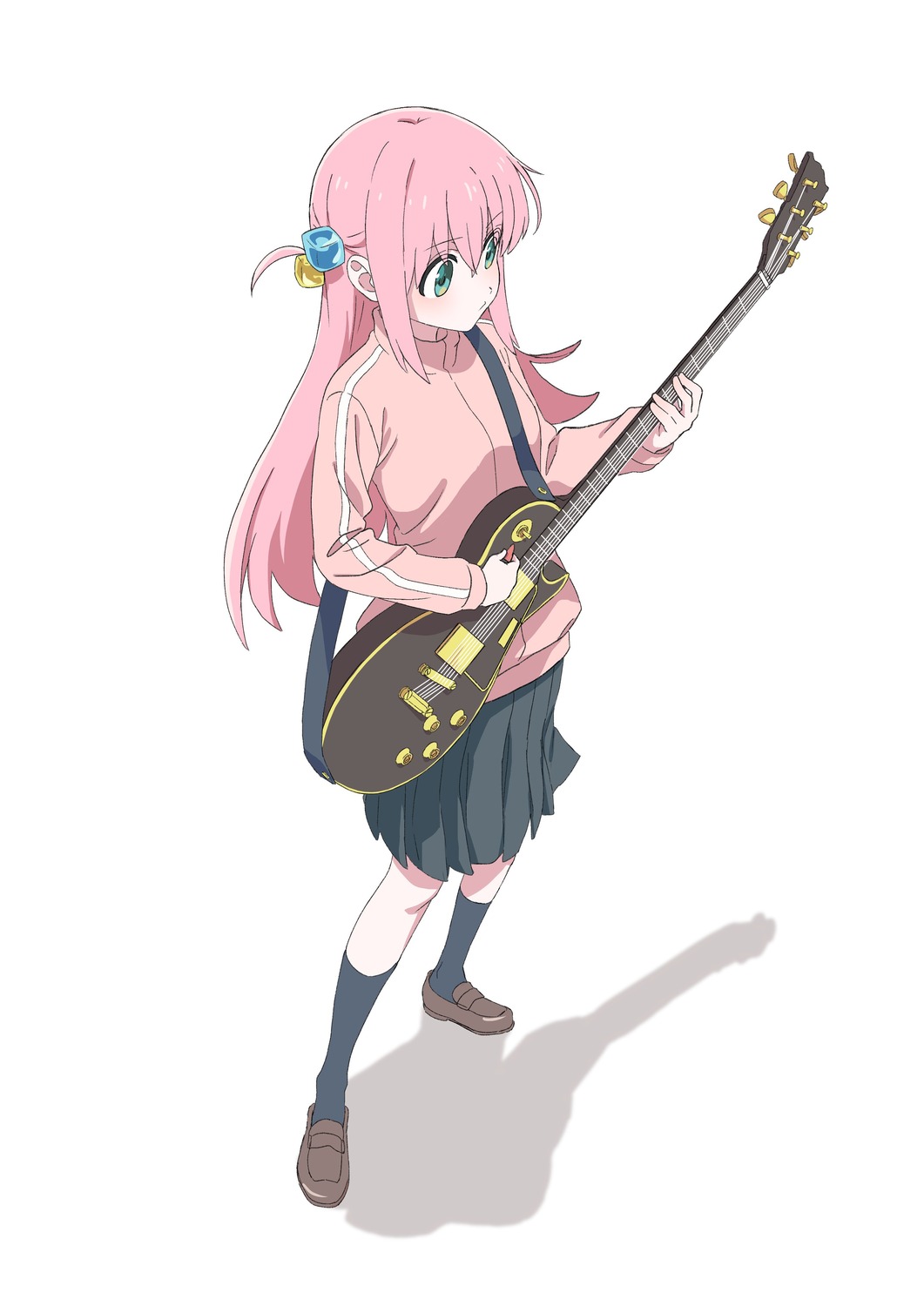 atsumi_tomoya, bocchi_the_rock!, gotou_hitori, guitar, gym_uniform, seifuku