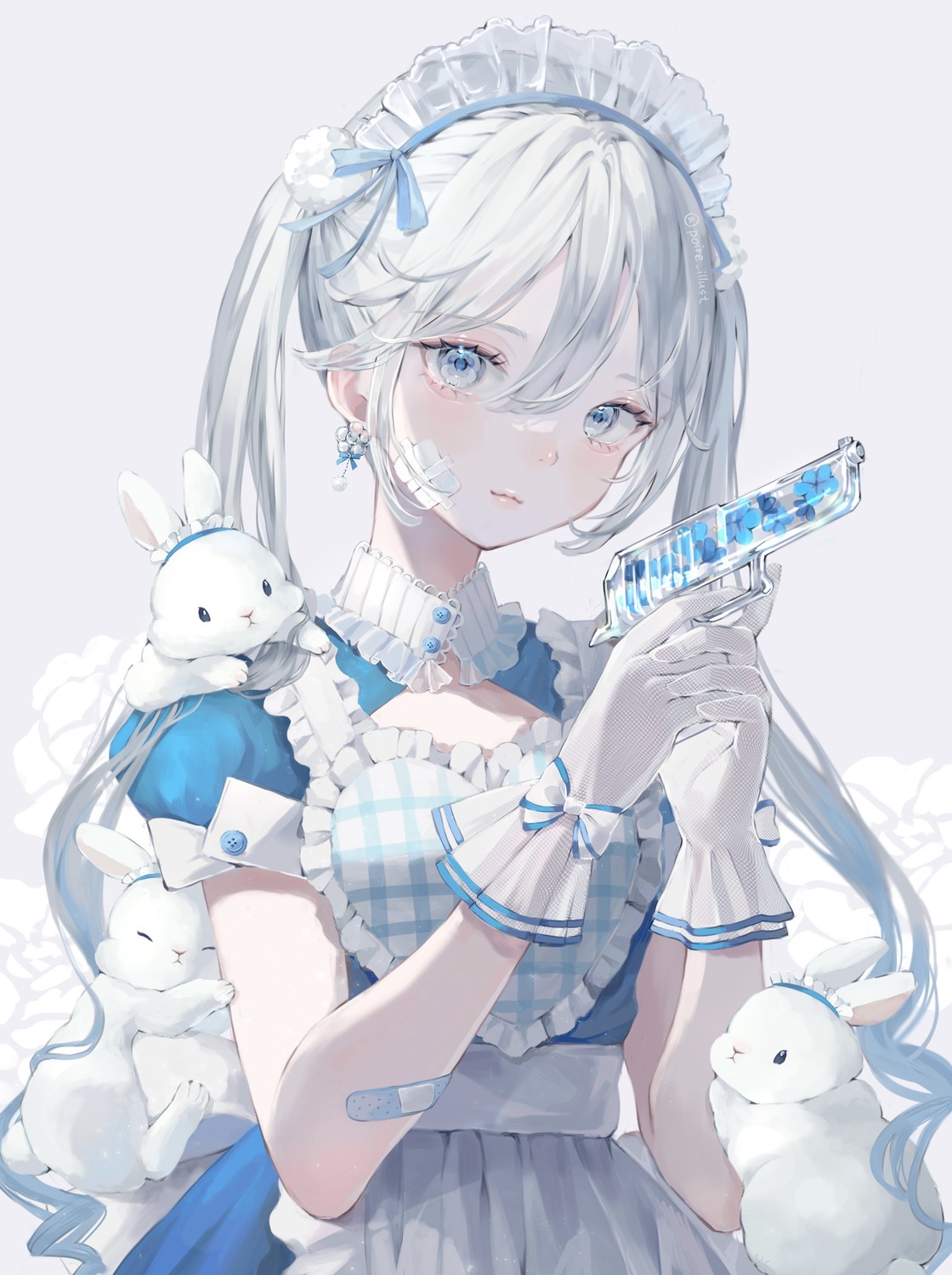 bandaid, gun, maid, powa_(36iii)