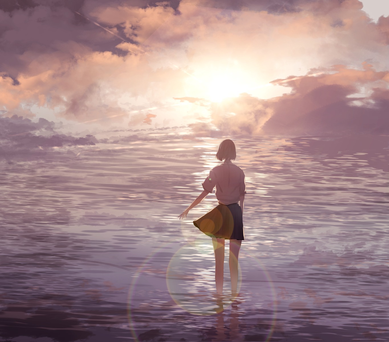 landscape, seifuku, shion_08, wet