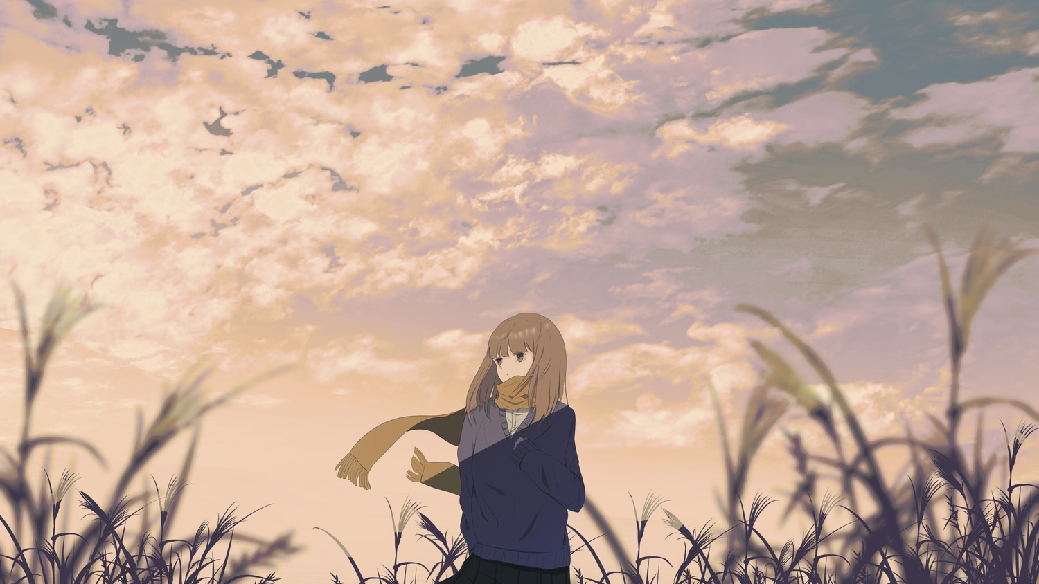landscape, seifuku, shion_08, sweater