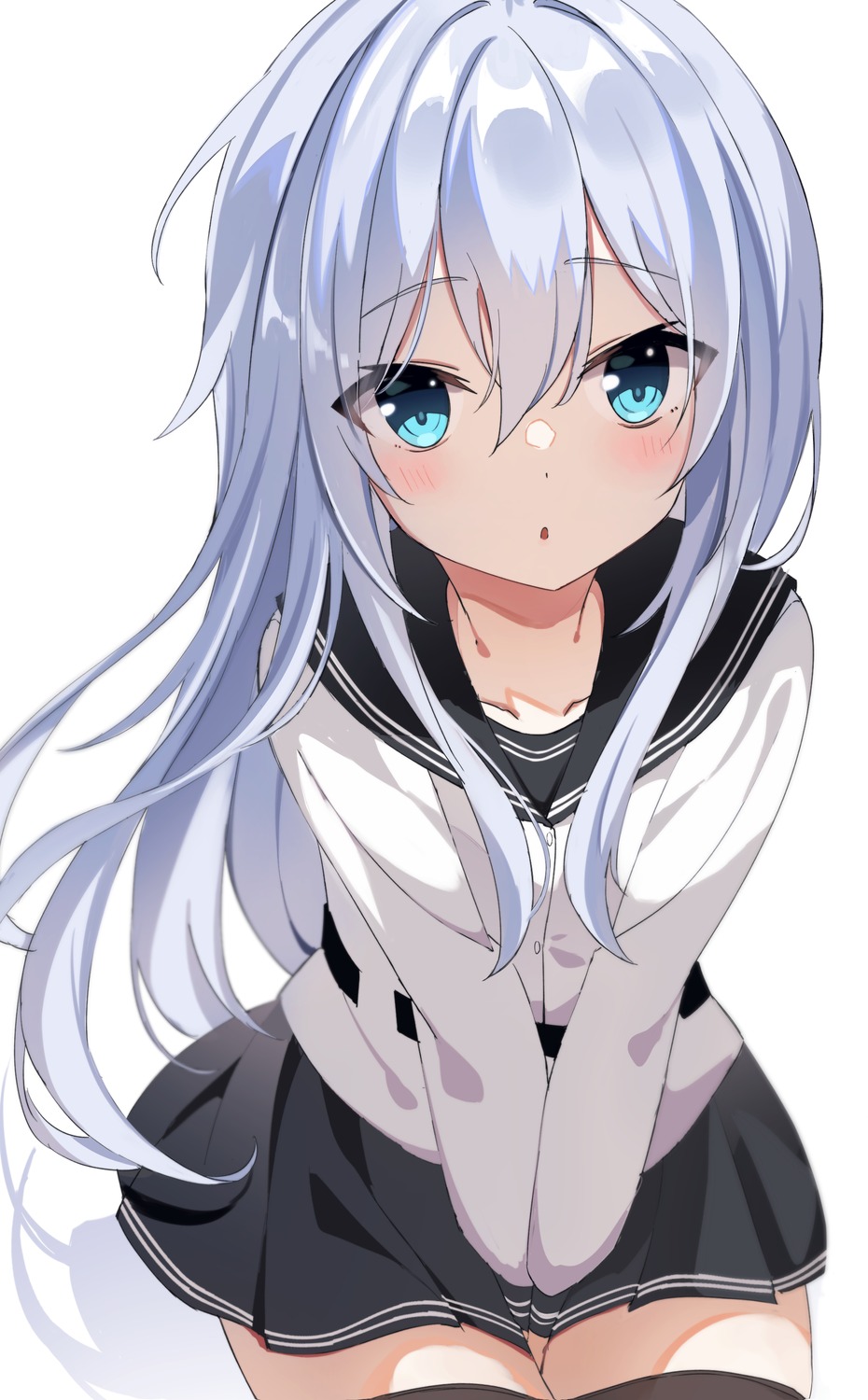 fathom, hibiki_(kancolle), kantai_collection, seifuku, thighhighs