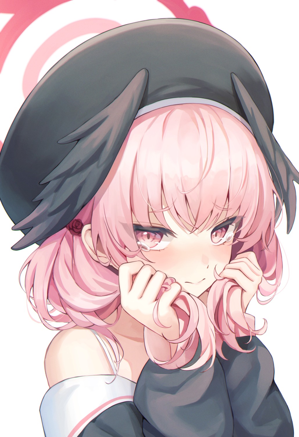 blue_archive, halo, pul_(gks569), seifuku, shimoe_koharu, wings