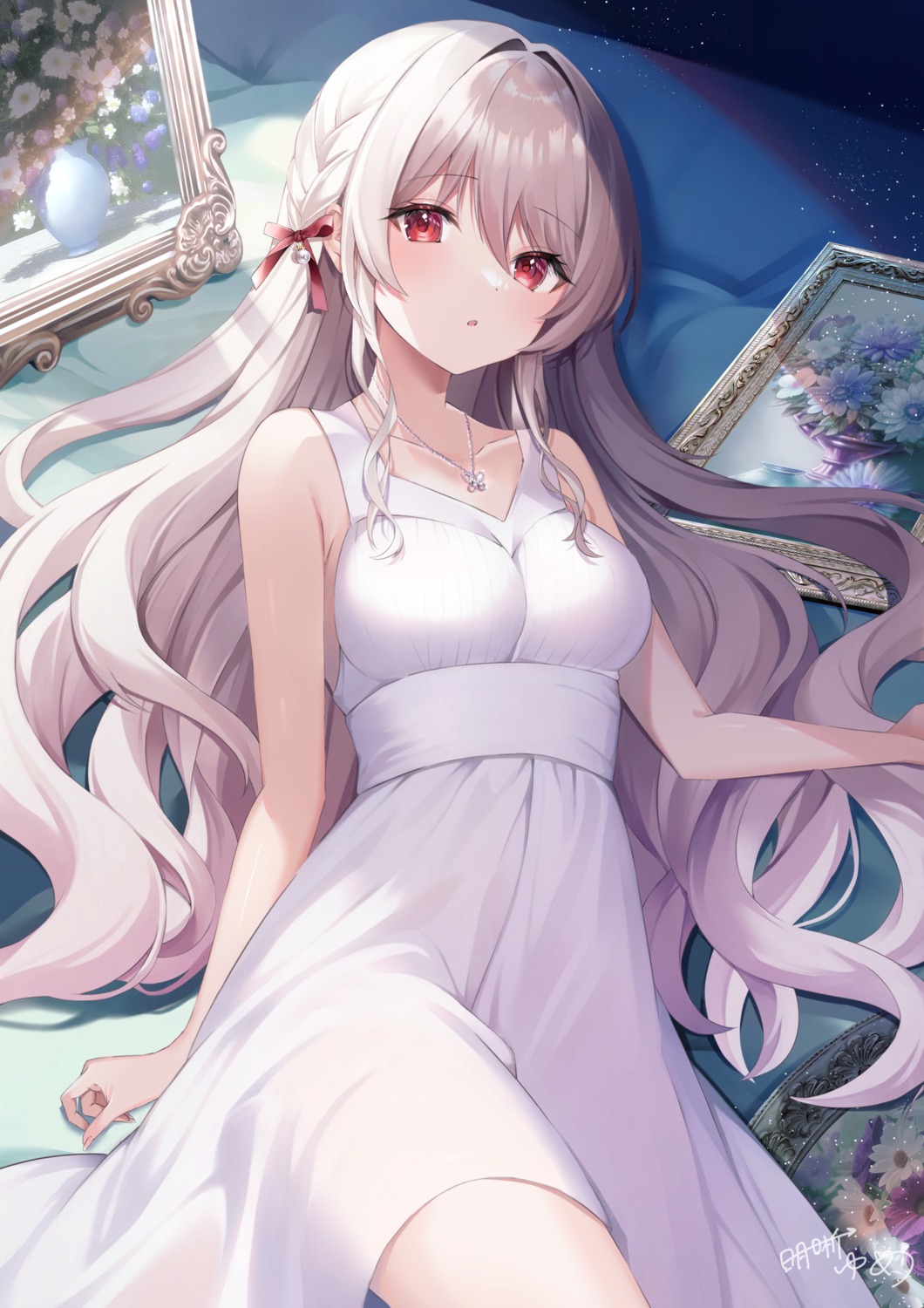 dress, no_bra, see_through, yumekoron