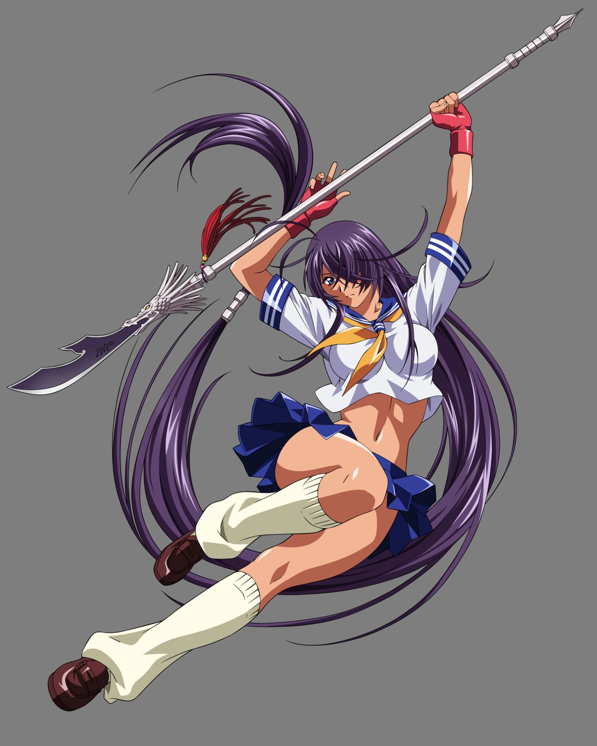 ikkitousen, ikkitousen~shining_dragon~, kanu_unchou, rin_sin, seifuku, transparent_png, vector_trace