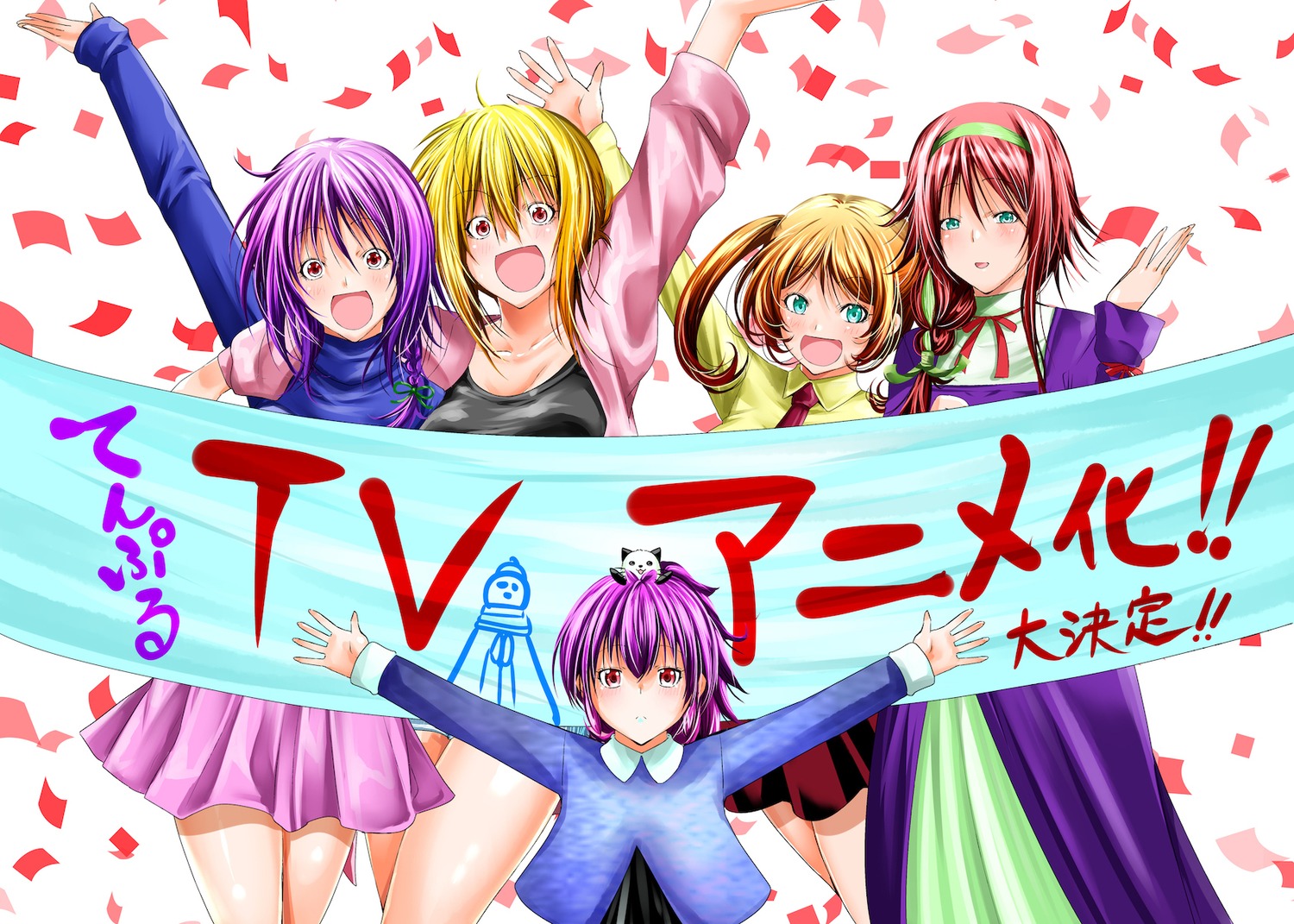 aoba_kurage, aoba_tsukuyo, aoba_yuzuki, dress, kagura_baldwin, mia_christoph, seifuku, sweater