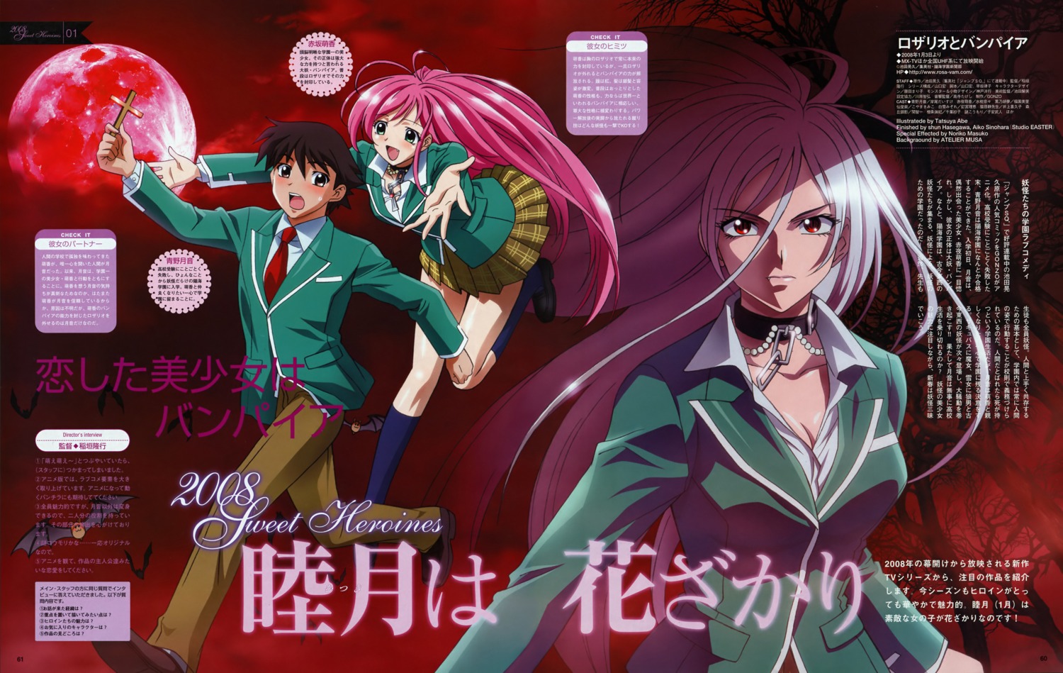 akashiya_moka, aono_tsukune, inner_moka, rosario_to_vampire, seifuku