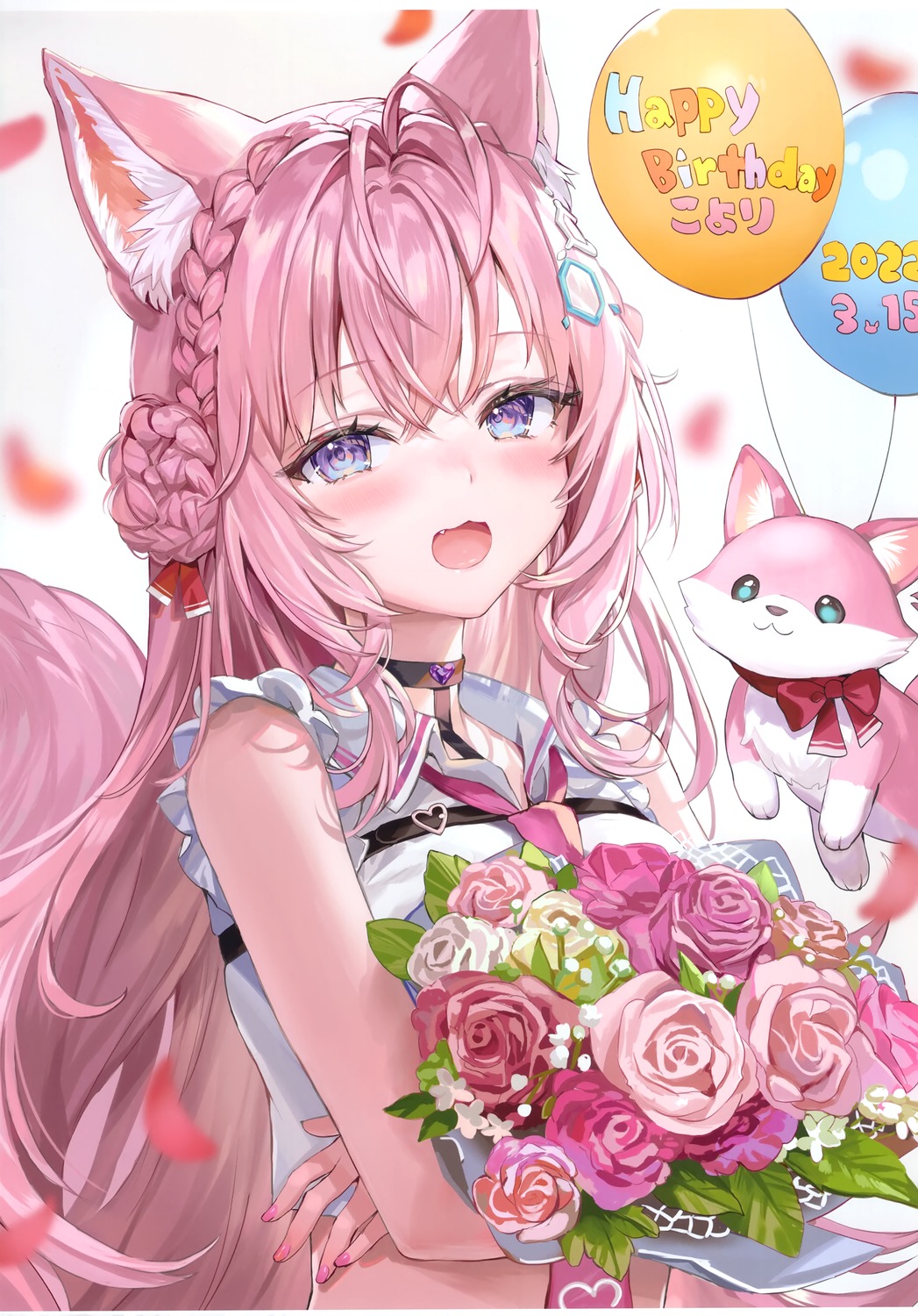 animal_ears, hakui_koyori, hololive, momoko_(momopoco), sashimi_necoya, tail
