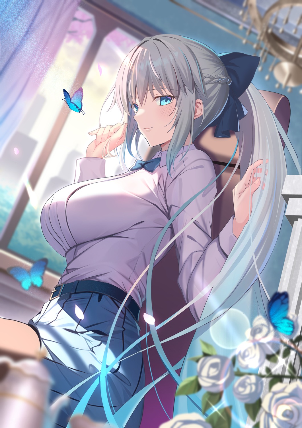 fate/grand_order, mishiro_(ixtlolton), morgan_le_fay_(fate), seifuku