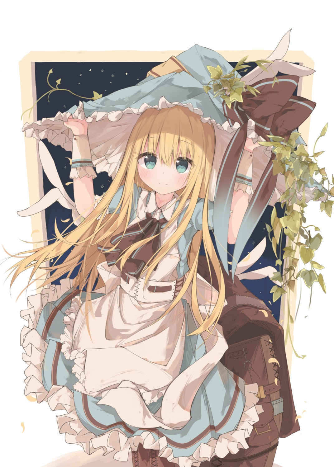 alice, alice_in_wonderland, animal_ears, bunny_ears, dress, kushida_you, witch