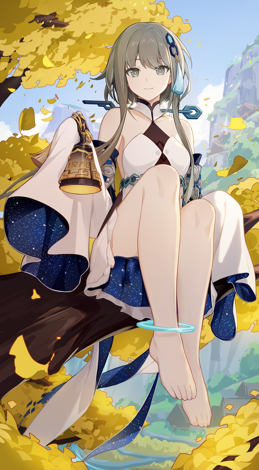 dress, feet, genshin_impact, guizhong, wawazi
