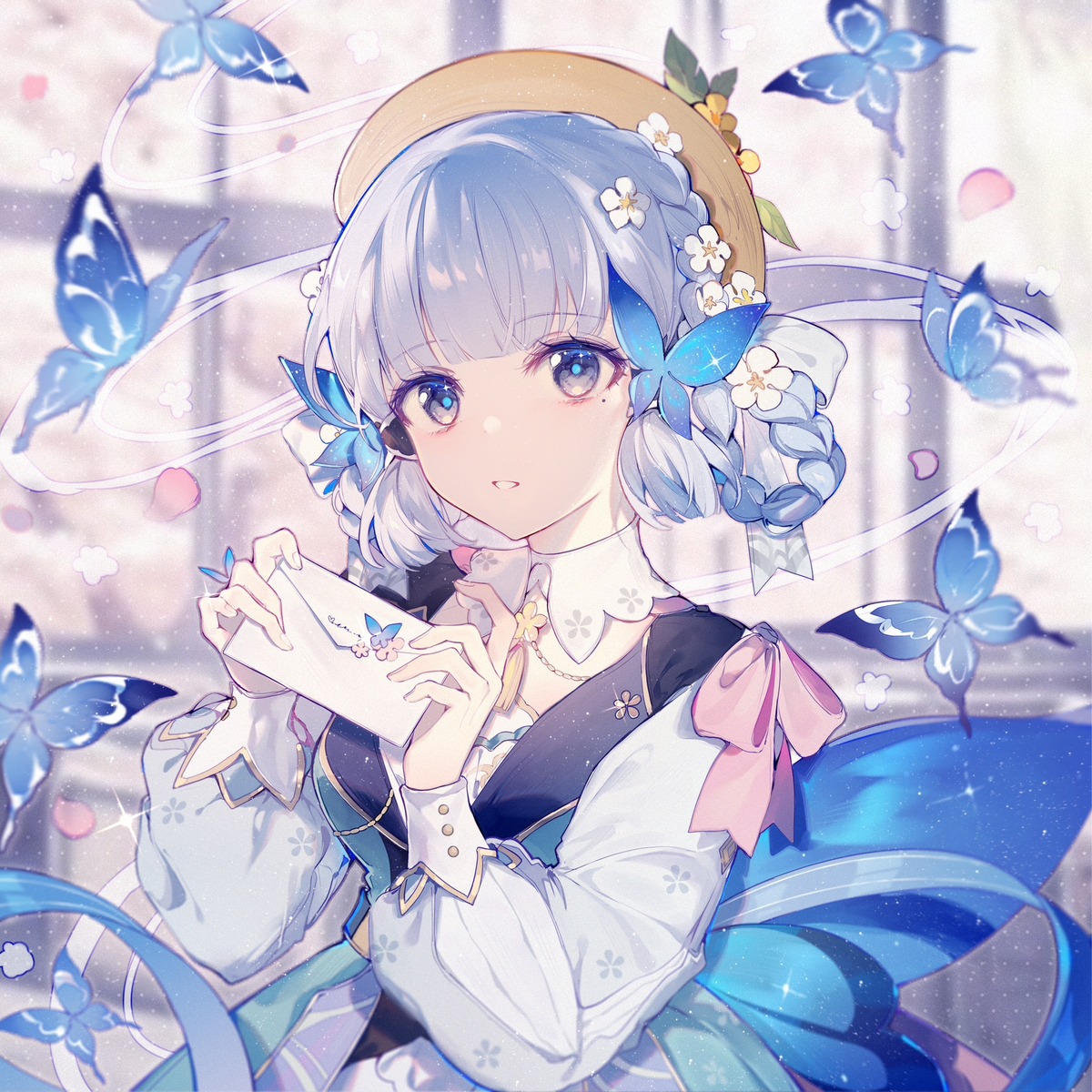 dress, genshin_impact, kamisato_ayaka, qianqianjie