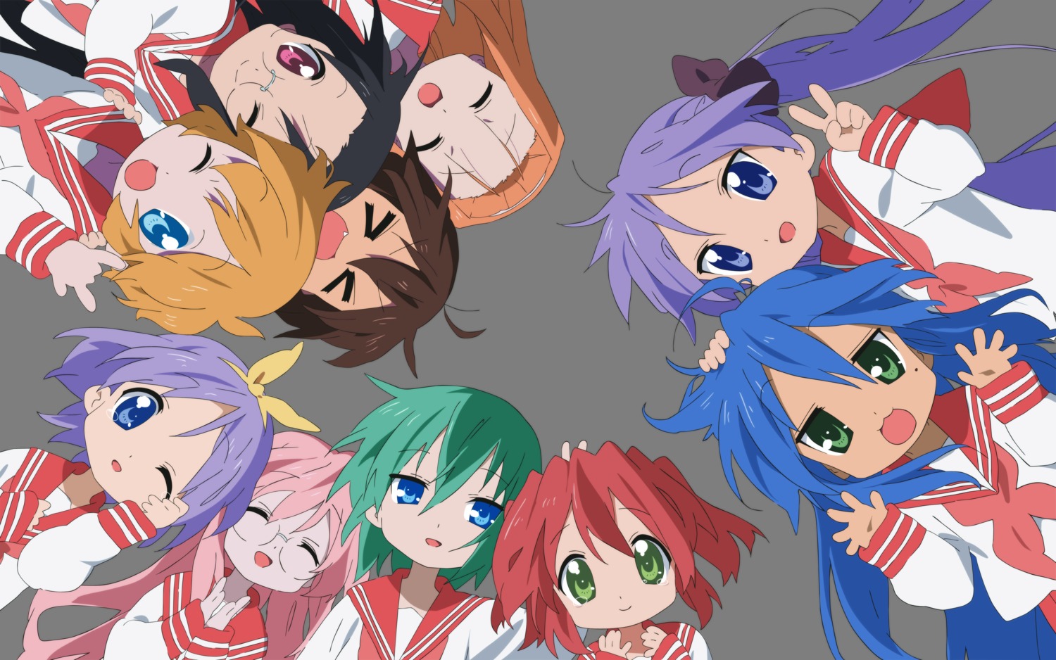 hiiragi_kagami, hiiragi_tsukasa, iwasaki_minami, izumi_konata, kobayakawa_yutaka, kusakabe_misao, lucky_star, minegishi_ayano