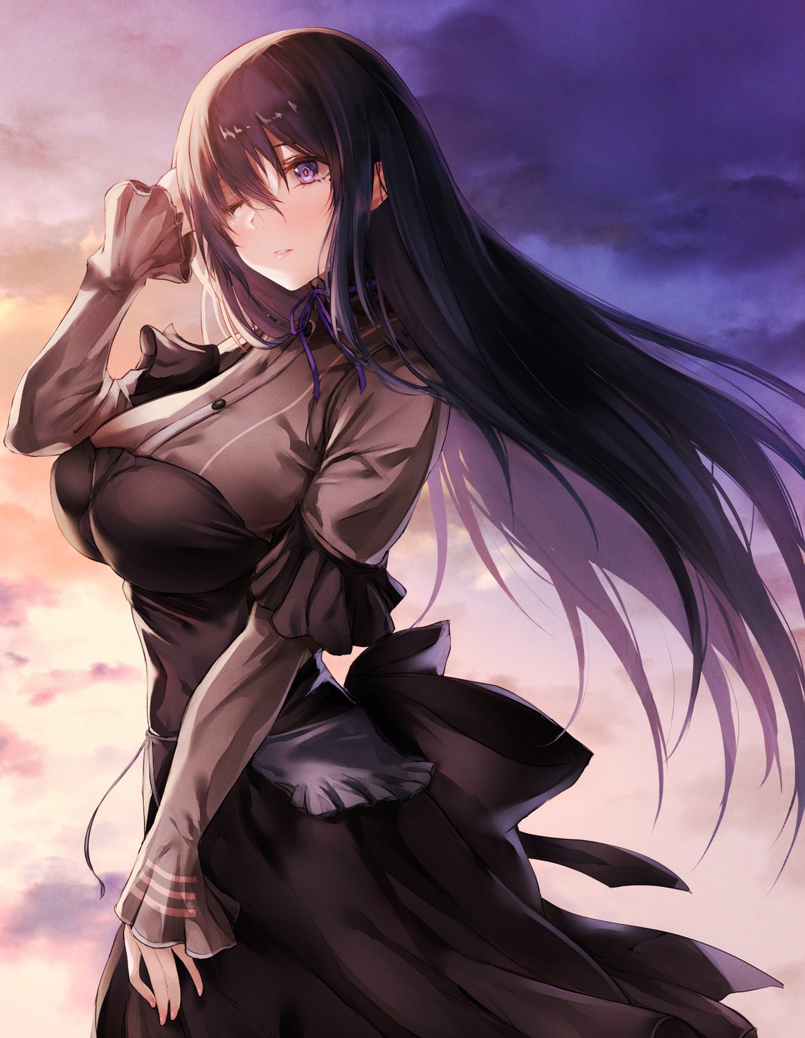 alice_gear_aegis, artist_revision, dress, kagome_misaki, puru_(ex-150)