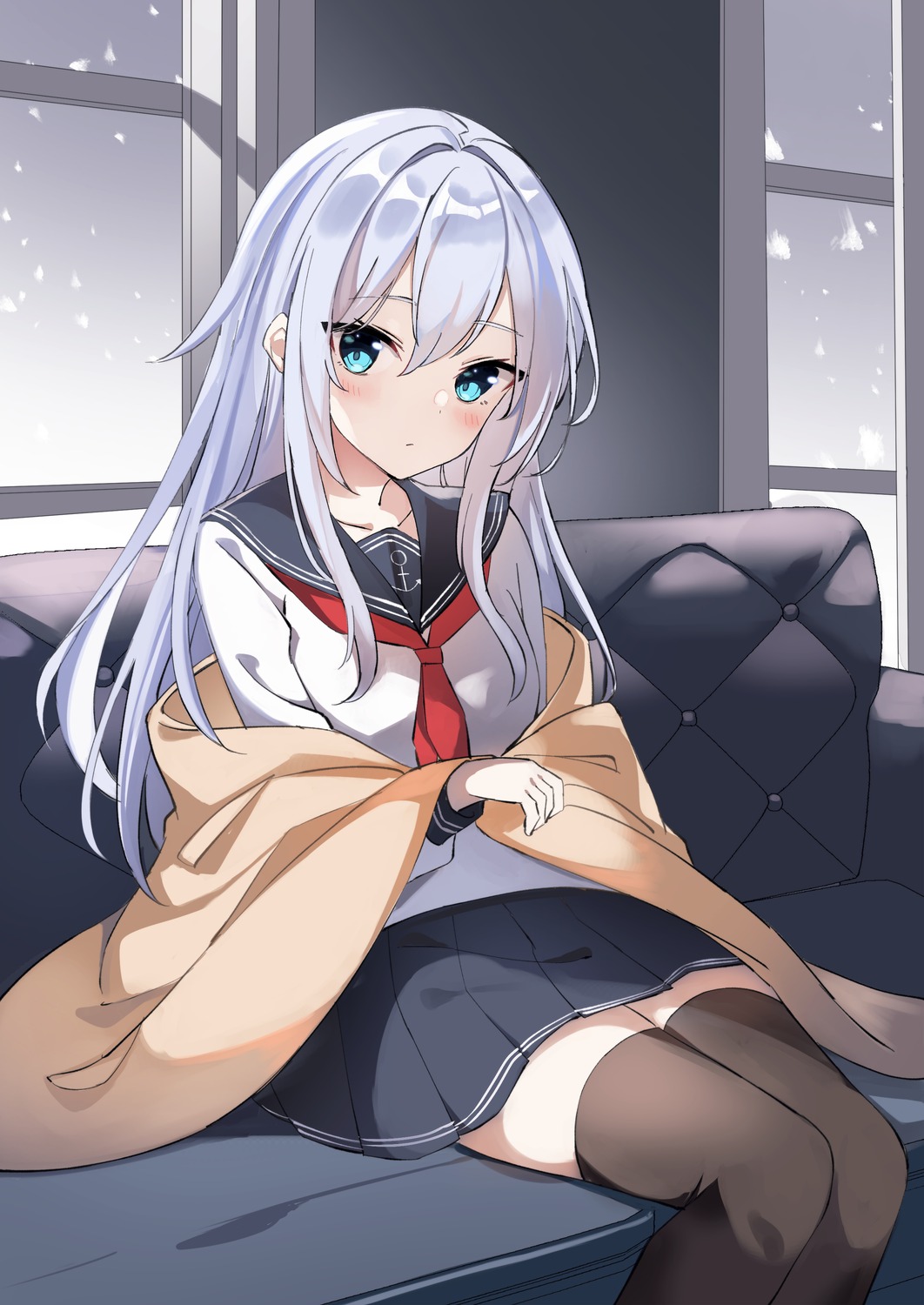 fathom, hibiki_(kancolle), kantai_collection, seifuku, thighhighs