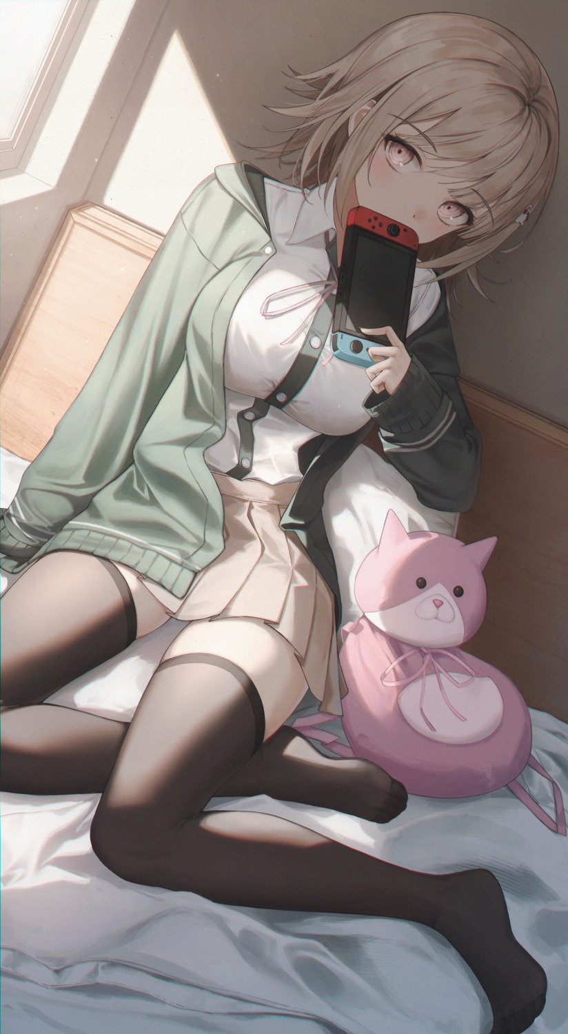 dangan-ronpa, flippy_(cripine111), nanami_chiaki, seifuku, thighhighs