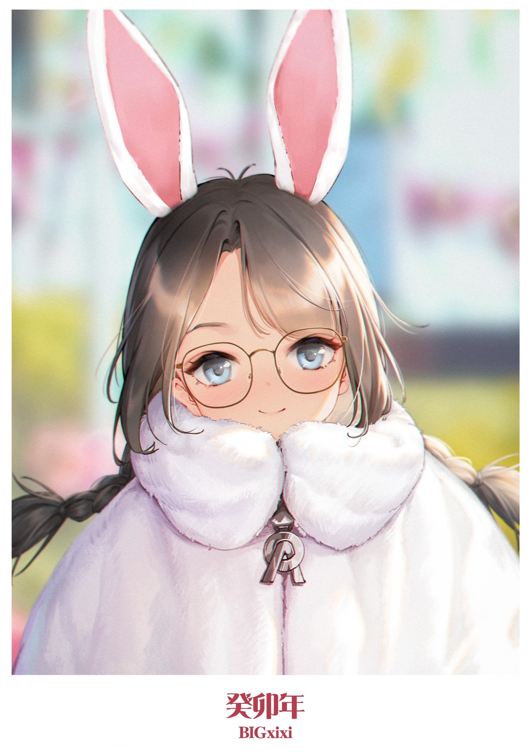 animal_ears, bigxixi, bunny_ears, megane