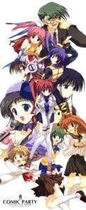 comic_party, haga_reiko, hasebe_aya, inagawa_yuu, kuhonbutsu_taishi, makimura_minami, mitsumi_misato, oba_eimi