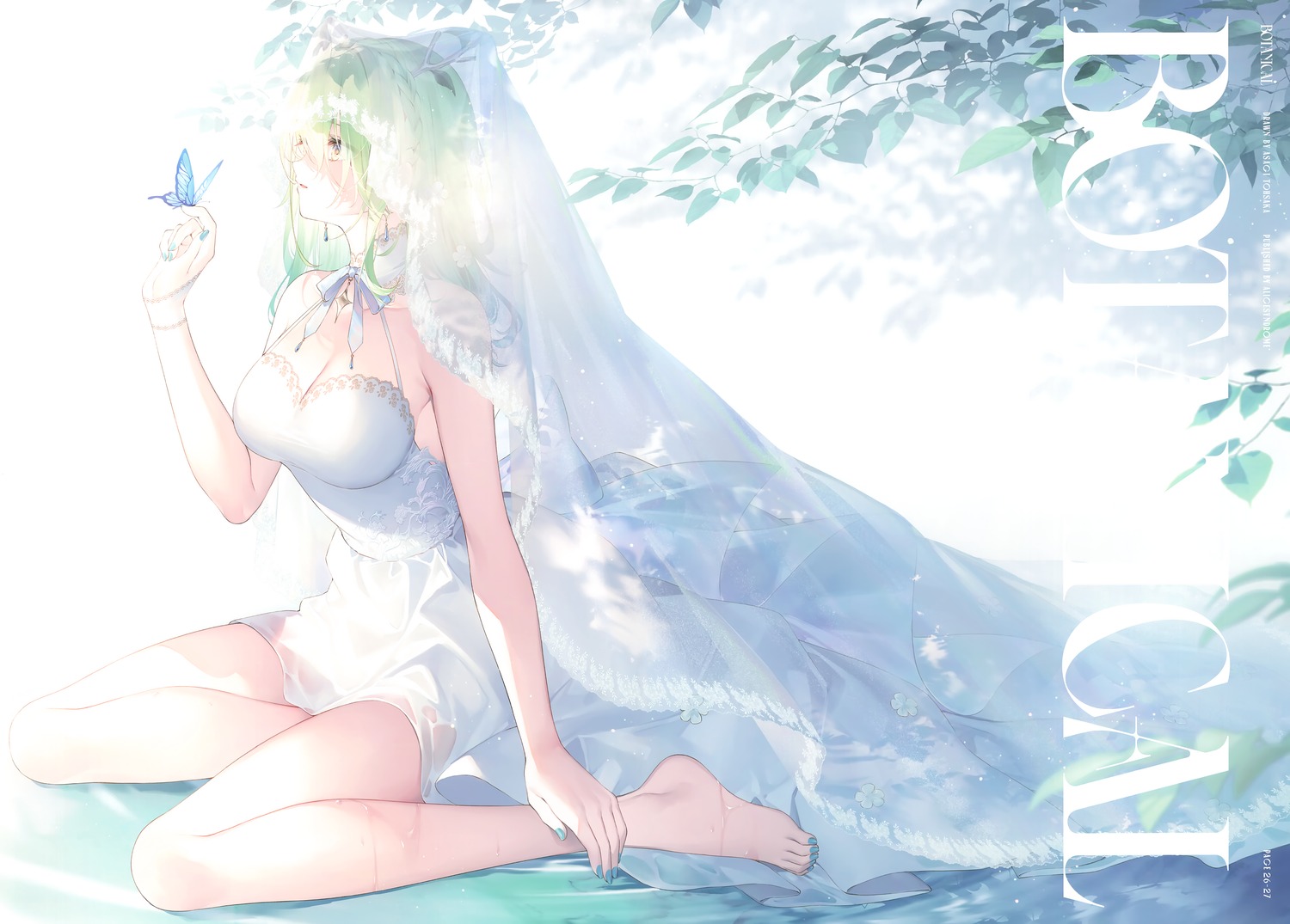 alicesyndrome*, ceres_fauna, dress, hololive, hololive_english, no_bra, toosaka_asagi, wedding_dress