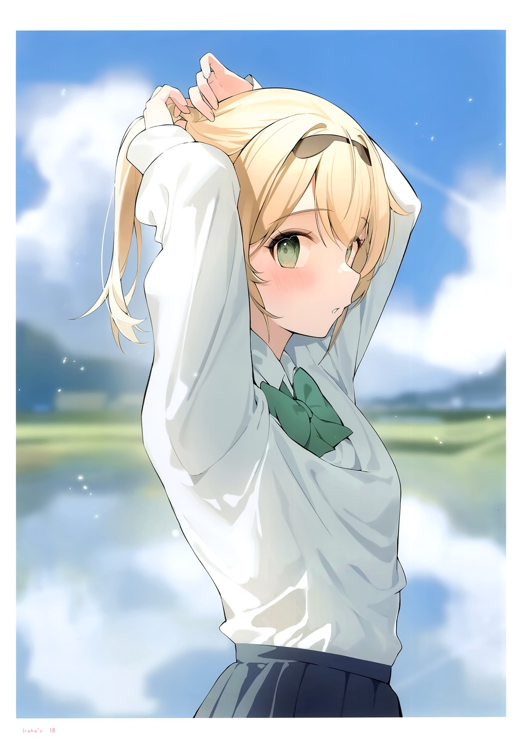 falenini's, hana_mori, hololive, kazama_iroha, seifuku