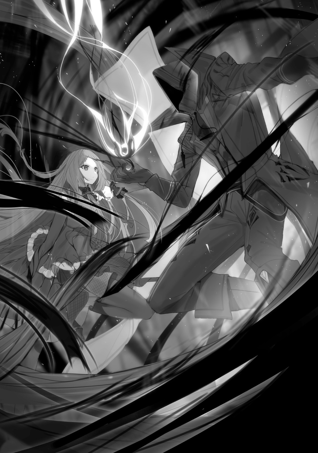 cid_kagenou, elisabeth_(kagejitsu), kage_no_jitsuryokusha_ni_naritakute!, monochrome, touzai, uniform