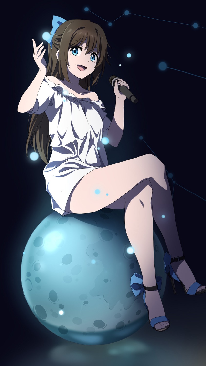 dress, heels, laofuzi_dai_bansho, love_live!_(series), love_live!_nijigasaki_gakuen_school_idol_doukoukai, ousaka_shizuku