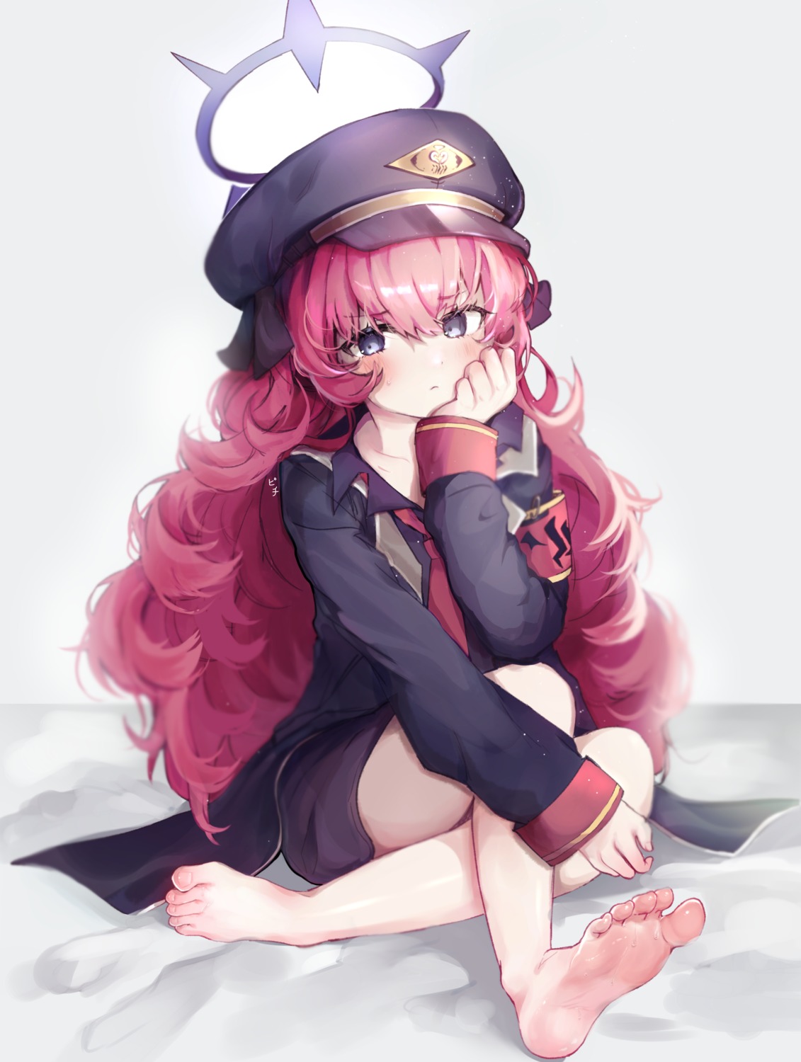 blue_archive, feet, halo, natsume_iroha, peach_(peach5828), uniform
