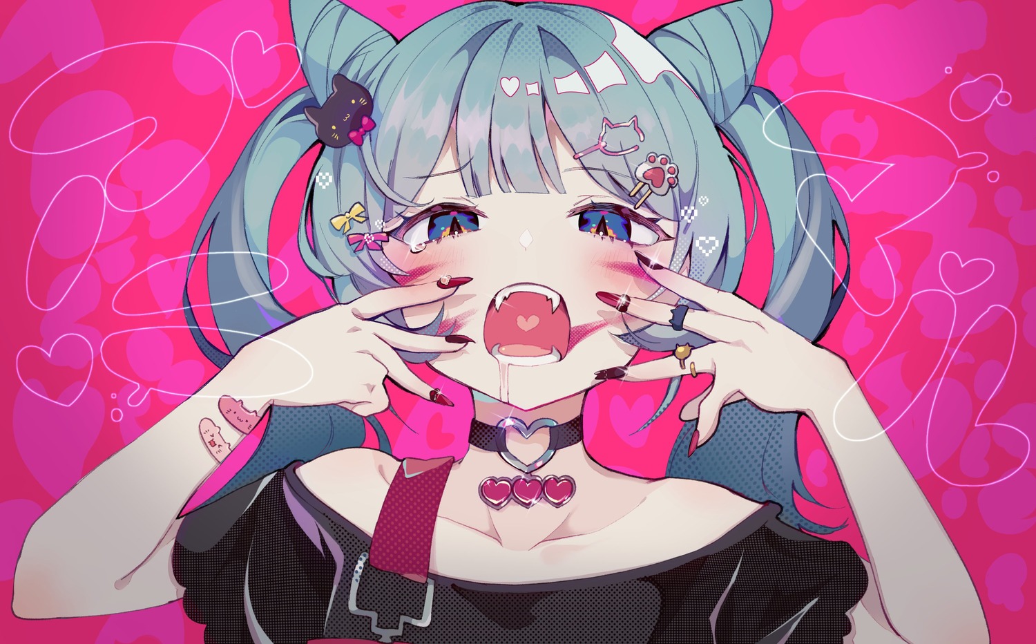 animal_(vocaloid), bandaid, hatsune_miku, peach_(peach5828), vocaloid