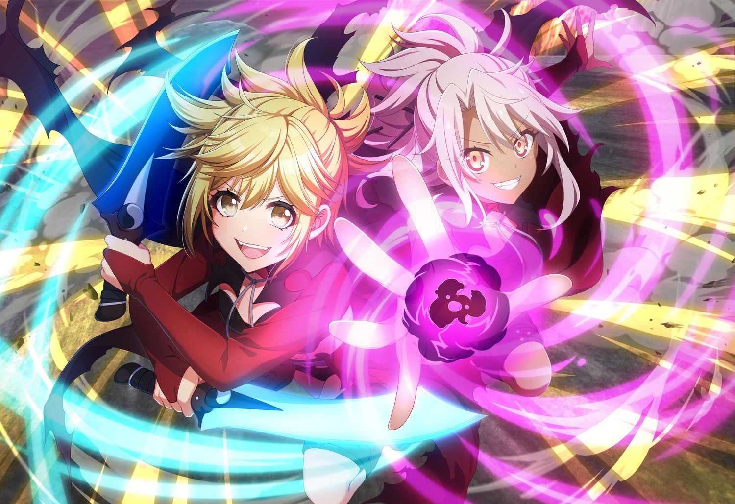 chloe_von_einzbern, cosplay, crossover, d4dj, fate/kaleid_liner_prisma_illya, fate/stay_night, sword, tagme, tsukimiyama_nagisa