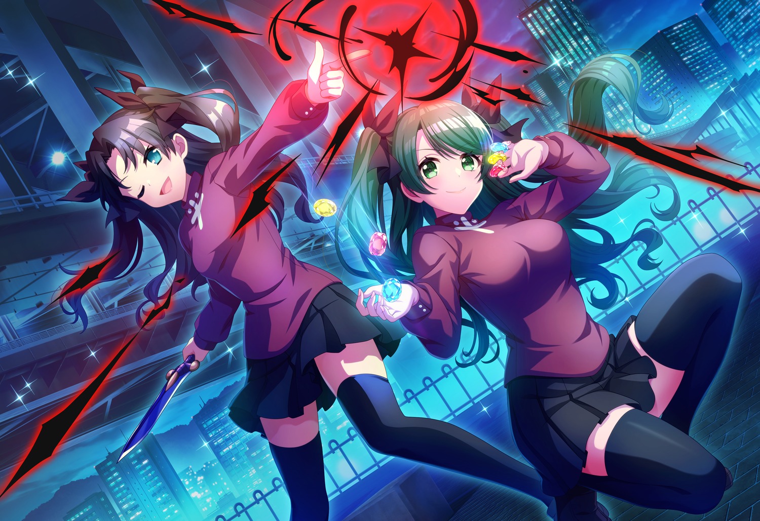 cosplay, crossover, d4dj, fate/kaleid_liner_prisma_illya, fate/stay_night, shimizu_esora, tagme, thighhighs