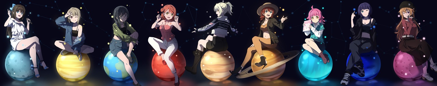 asaka_karin, ass, cleavage, dress, emma_verde, fixed, heels, konoe_kanata