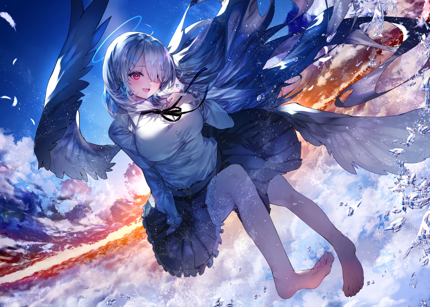 angel, feet, skirt_lift, w_(w64851564), wings