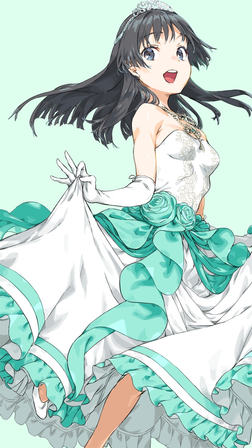 dress, haimura_kiyotaka, no_bra, saten_ruiko, skirt_lift, toaru_kagaku_no_railgun, toaru_majutsu_no_index, wedding_dress