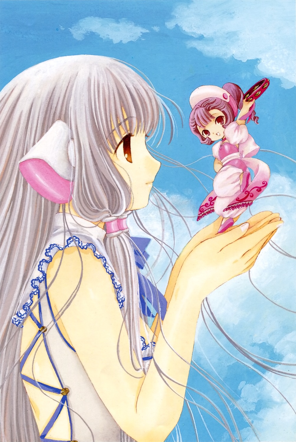 chii, chobits, clamp, dress, sumomo