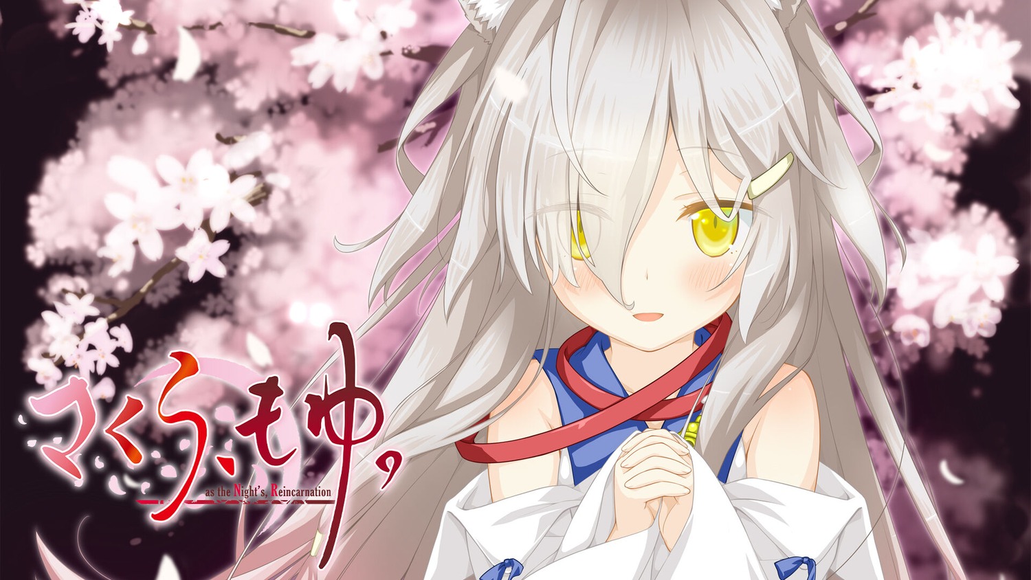 animal_ears, favorite, kuro_(sakura_moyu.), nekomimi, sakura_moyu._-as_the_night's_reincarnation-, shida_kazuhiro, wallpaper